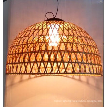 Country Style Natural Rattan Indoor Pendant Lamp